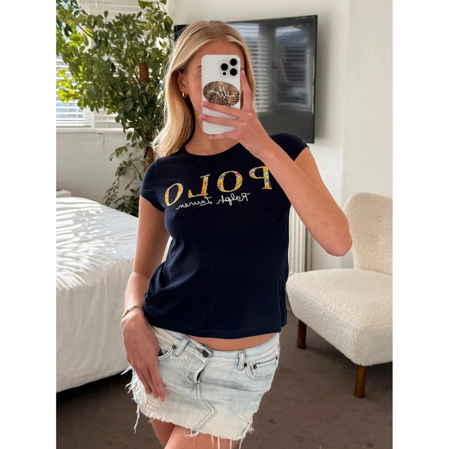 Polo floral tee