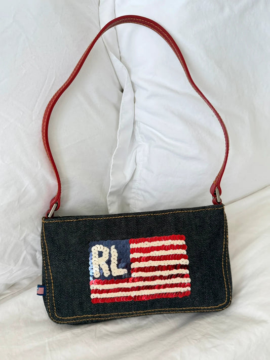 RL American flag Ralph Lauren shoulder bag