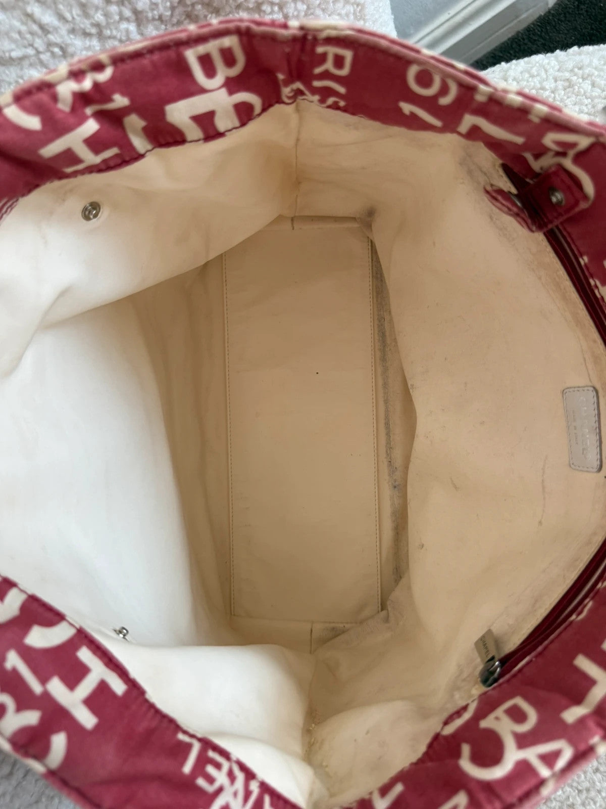 Vintage Chanel beach bag