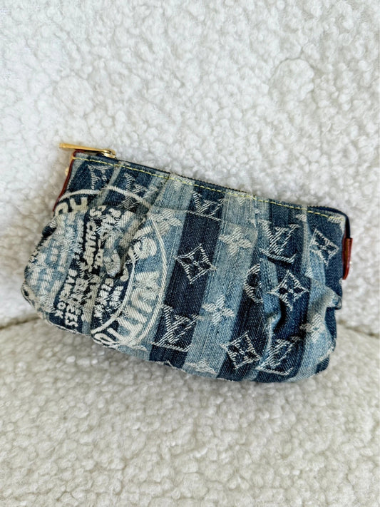 Louis Vuitton Truth Rainy Monogram Denim Pouch