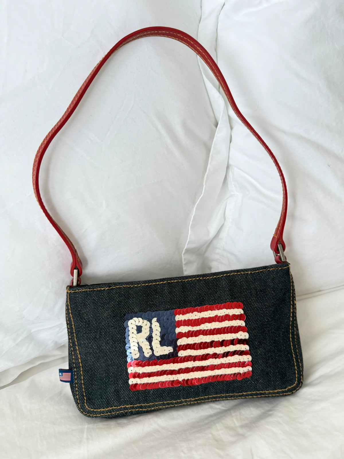 RL American flag Ralph Lauren shoulder bag