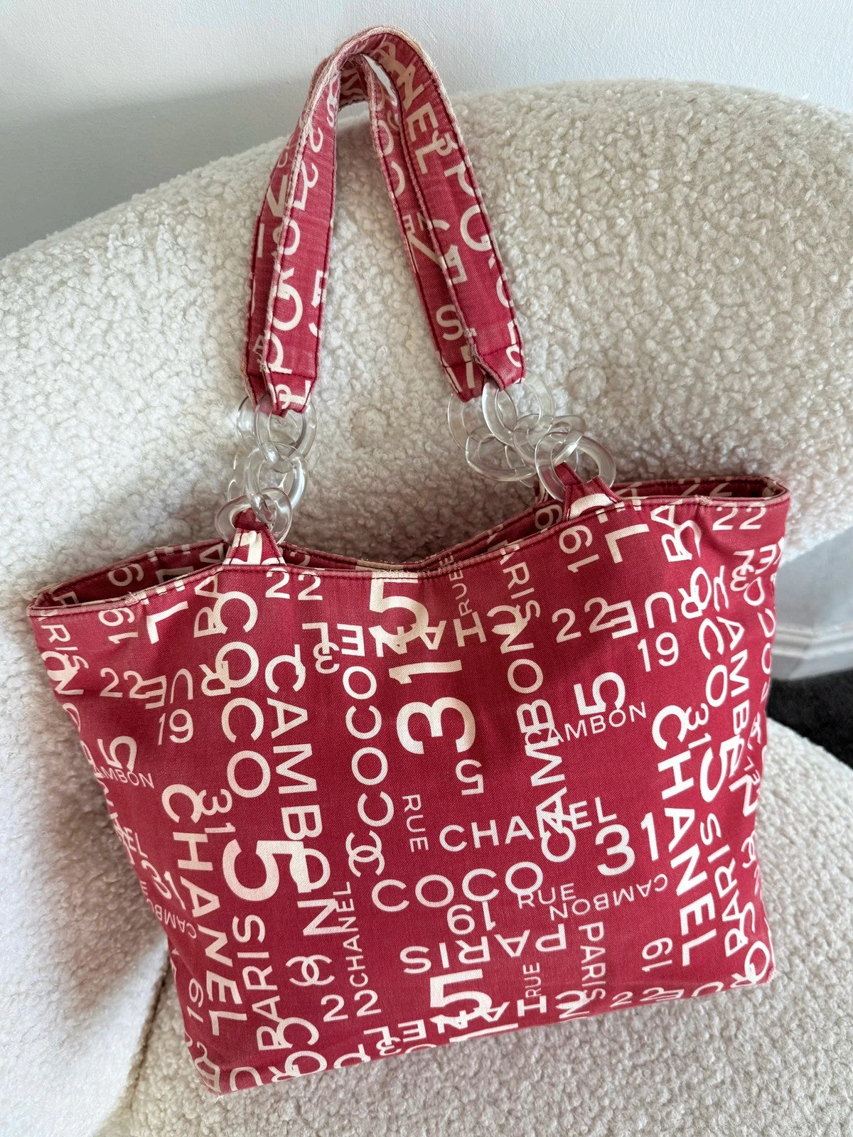 Vintage Chanel beach bag