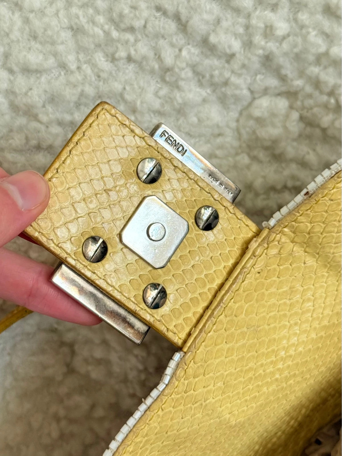 Beaded fendi baguette