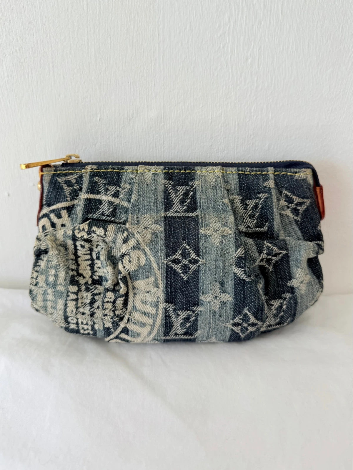Louis Vuitton Truth Rainy Monogram Denim Pouch