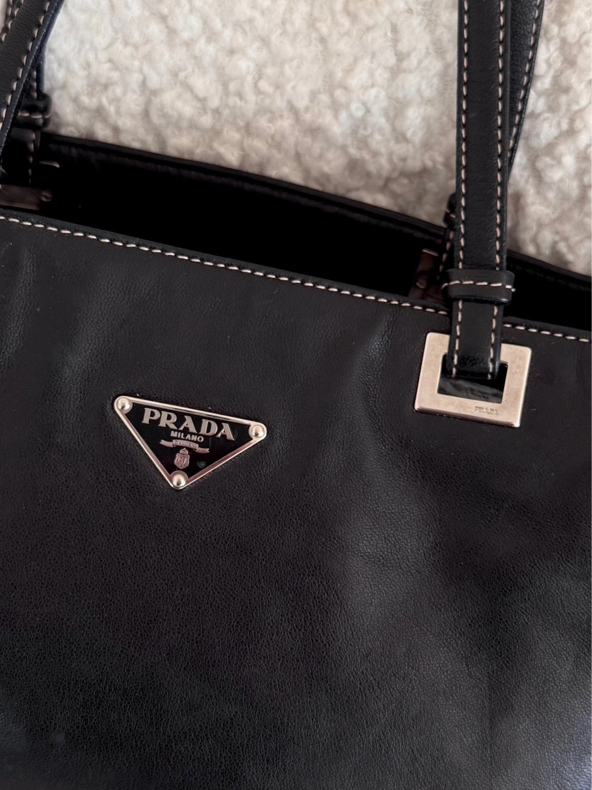Black Prada tote bag