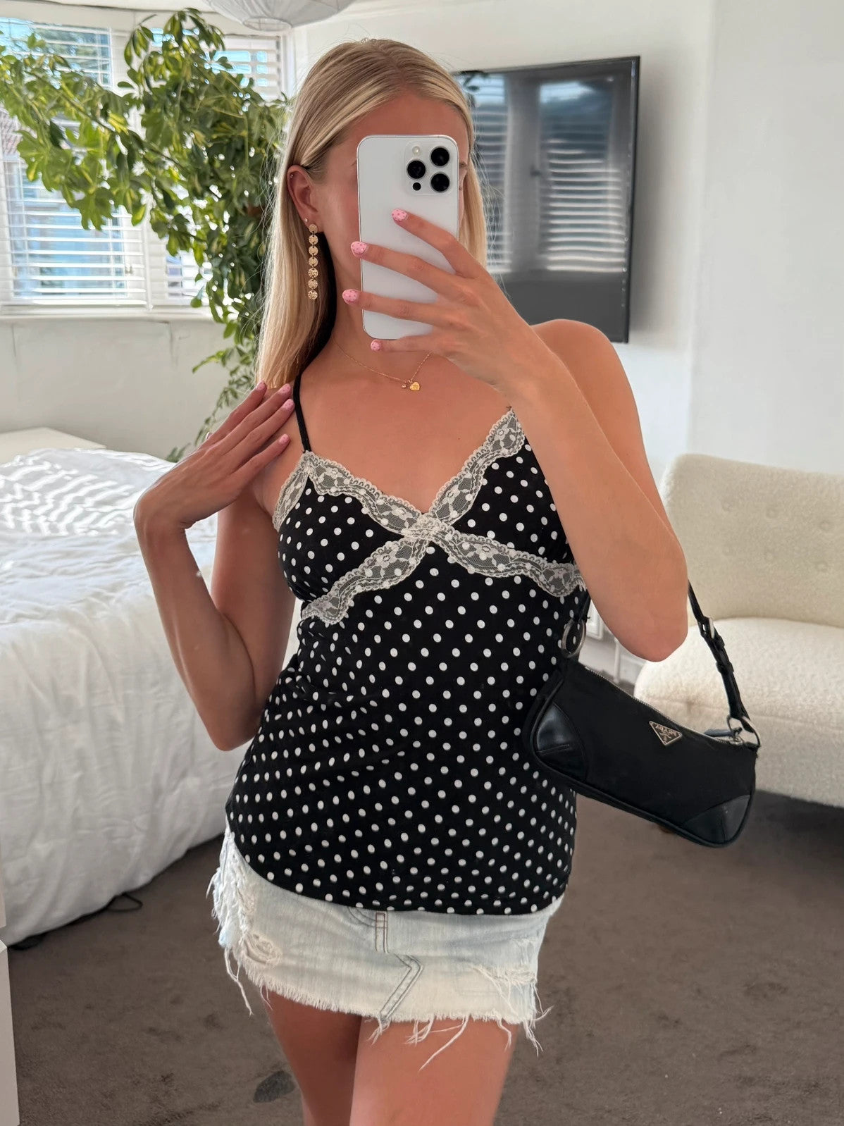 Polka dot cami