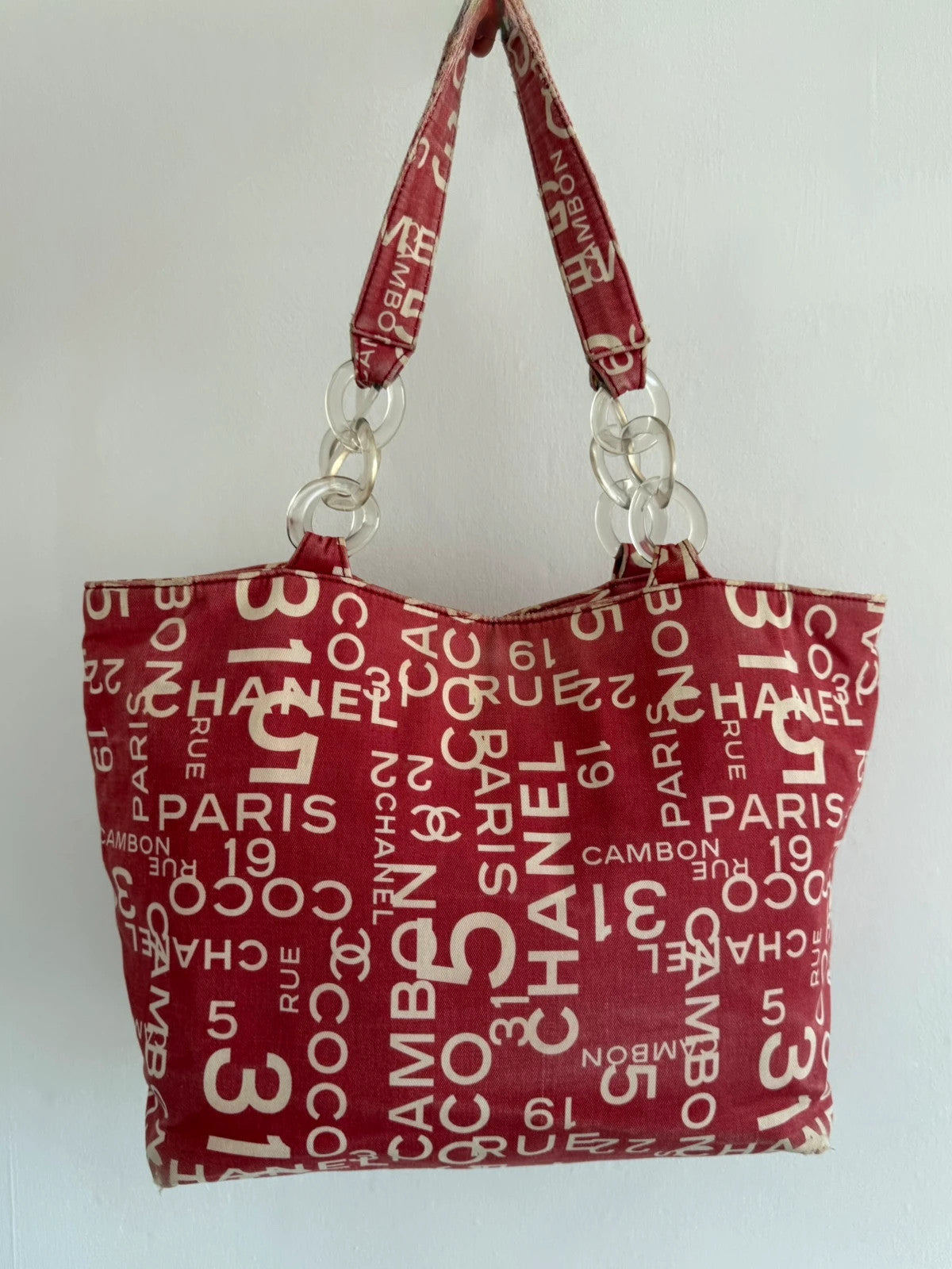 Vintage Chanel beach bag
