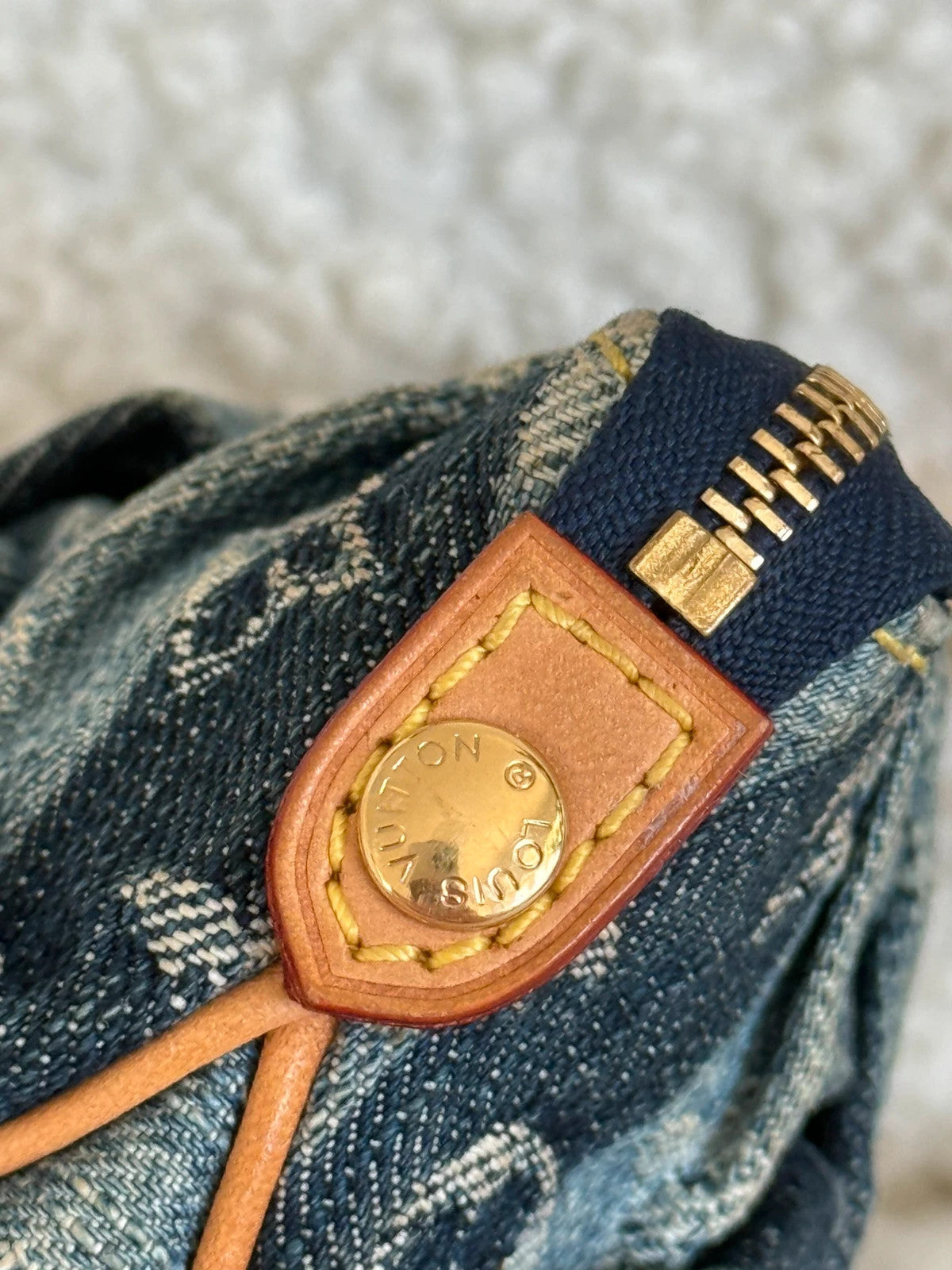 Louis Vuitton Truth Rainy Monogram Denim Pouch