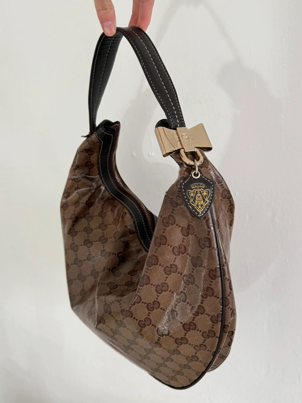 Gucci Monogram PVC Hobo Bag