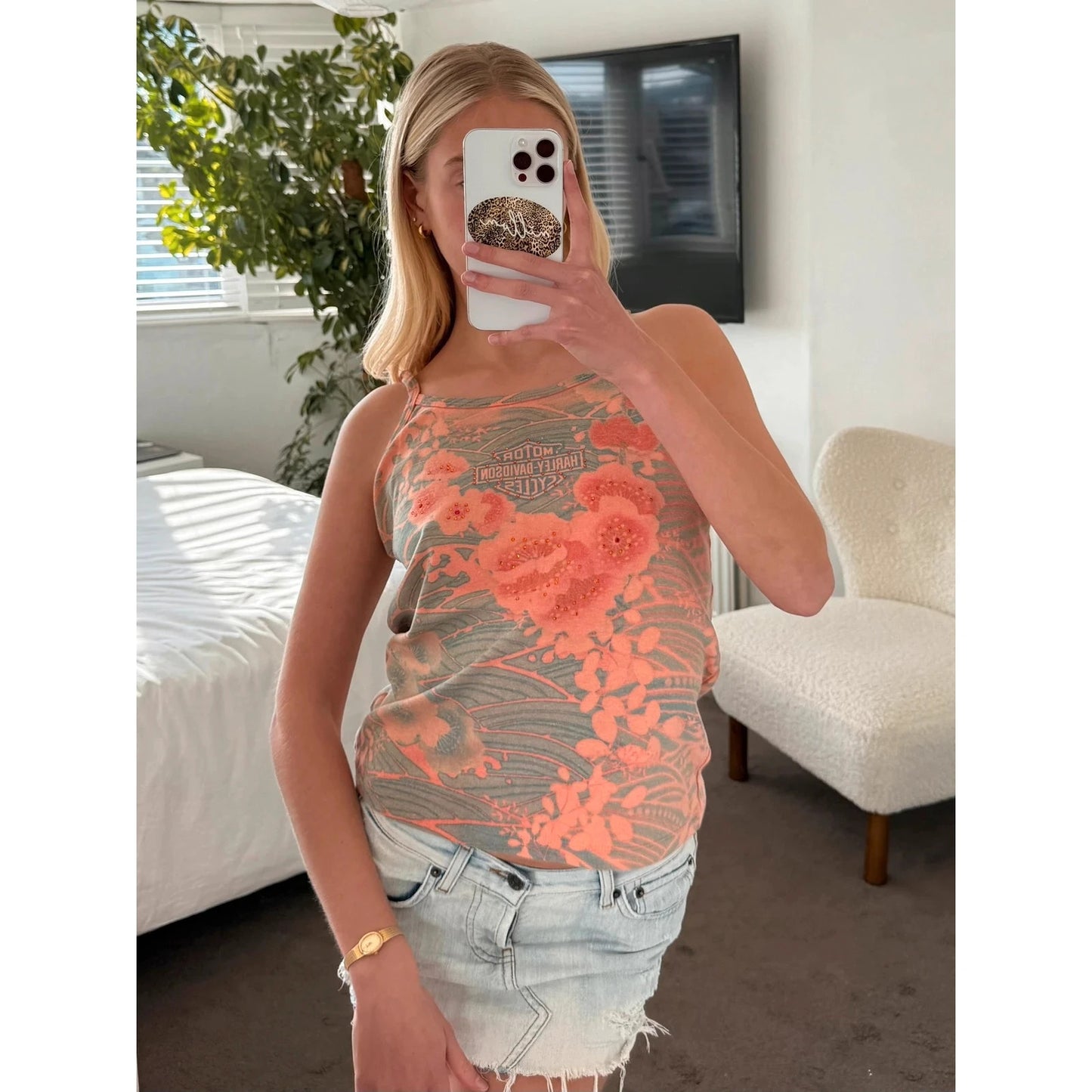 Hawaiian Harley Davidson vest