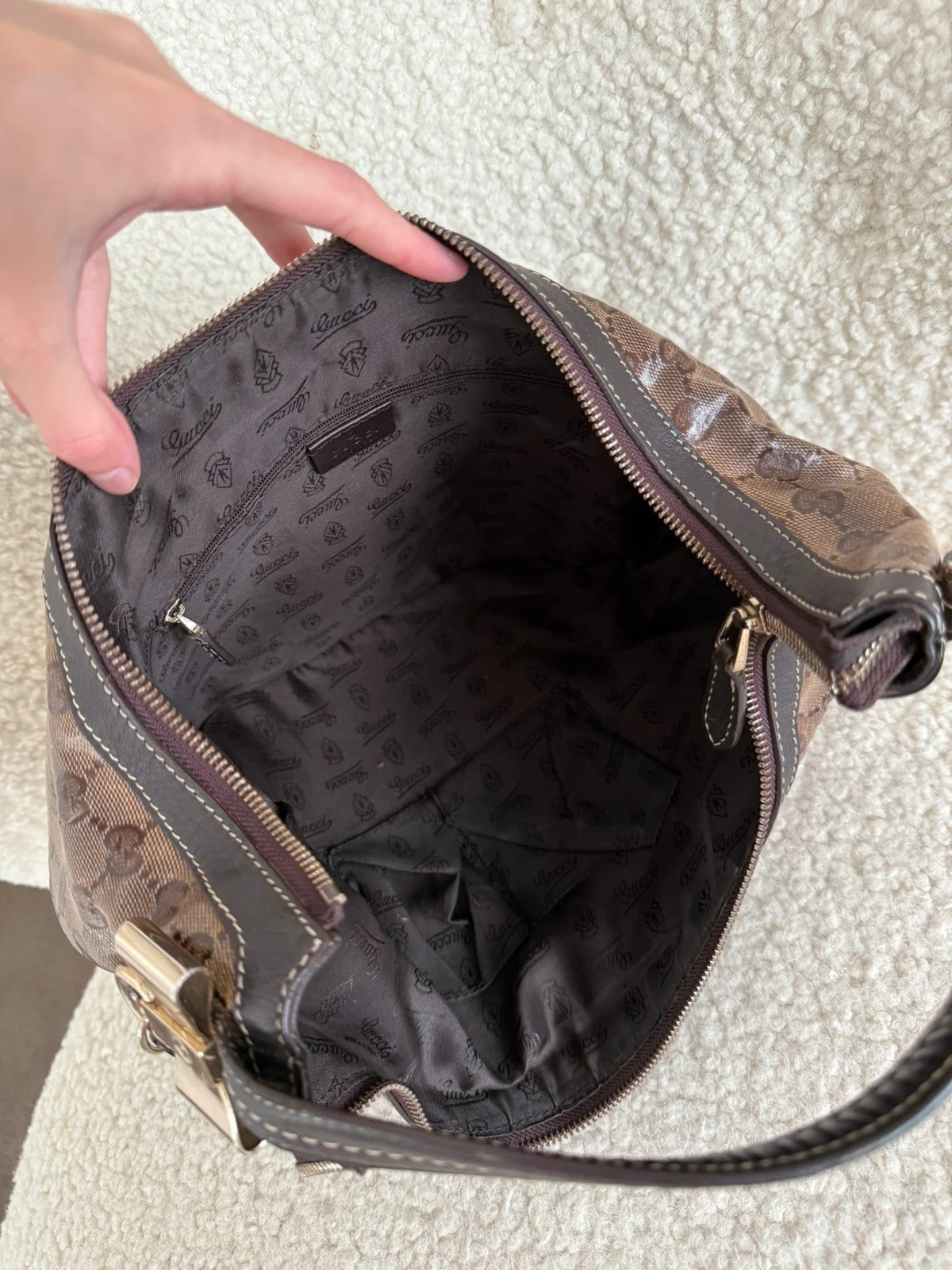 Gucci Monogram PVC Hobo Bag