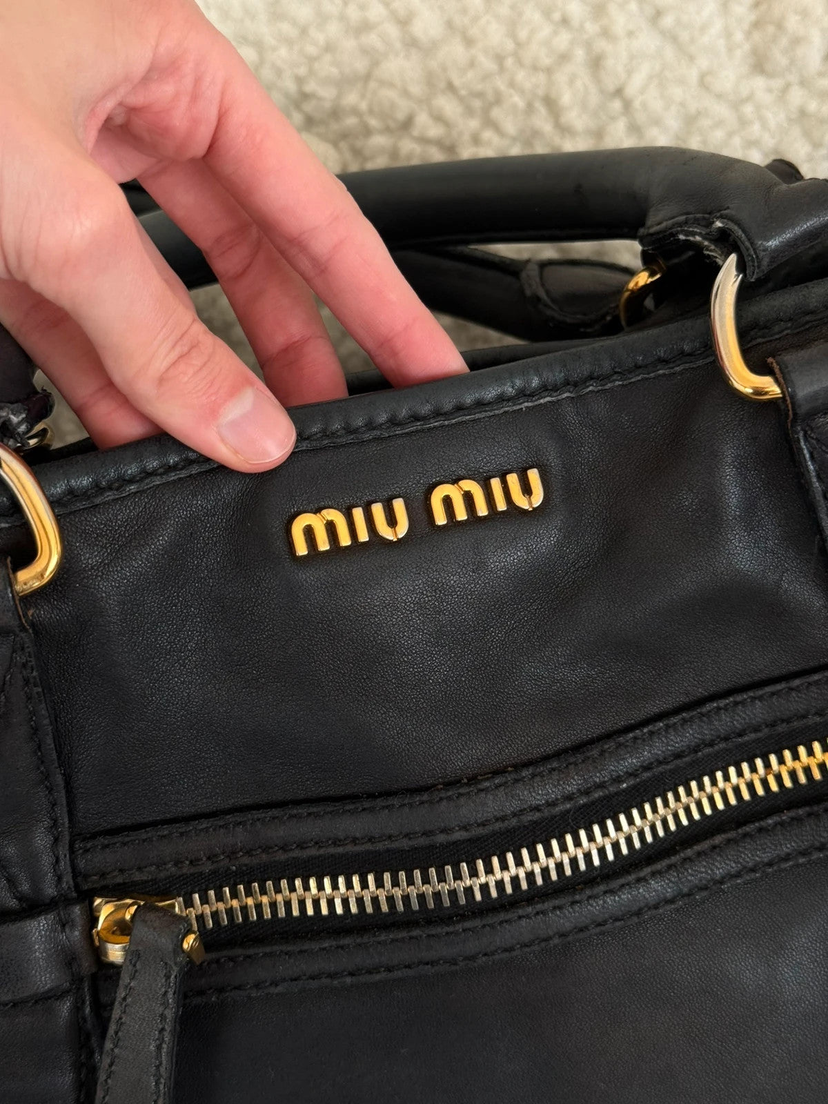 Miu Miu Matelasse Tote Bag