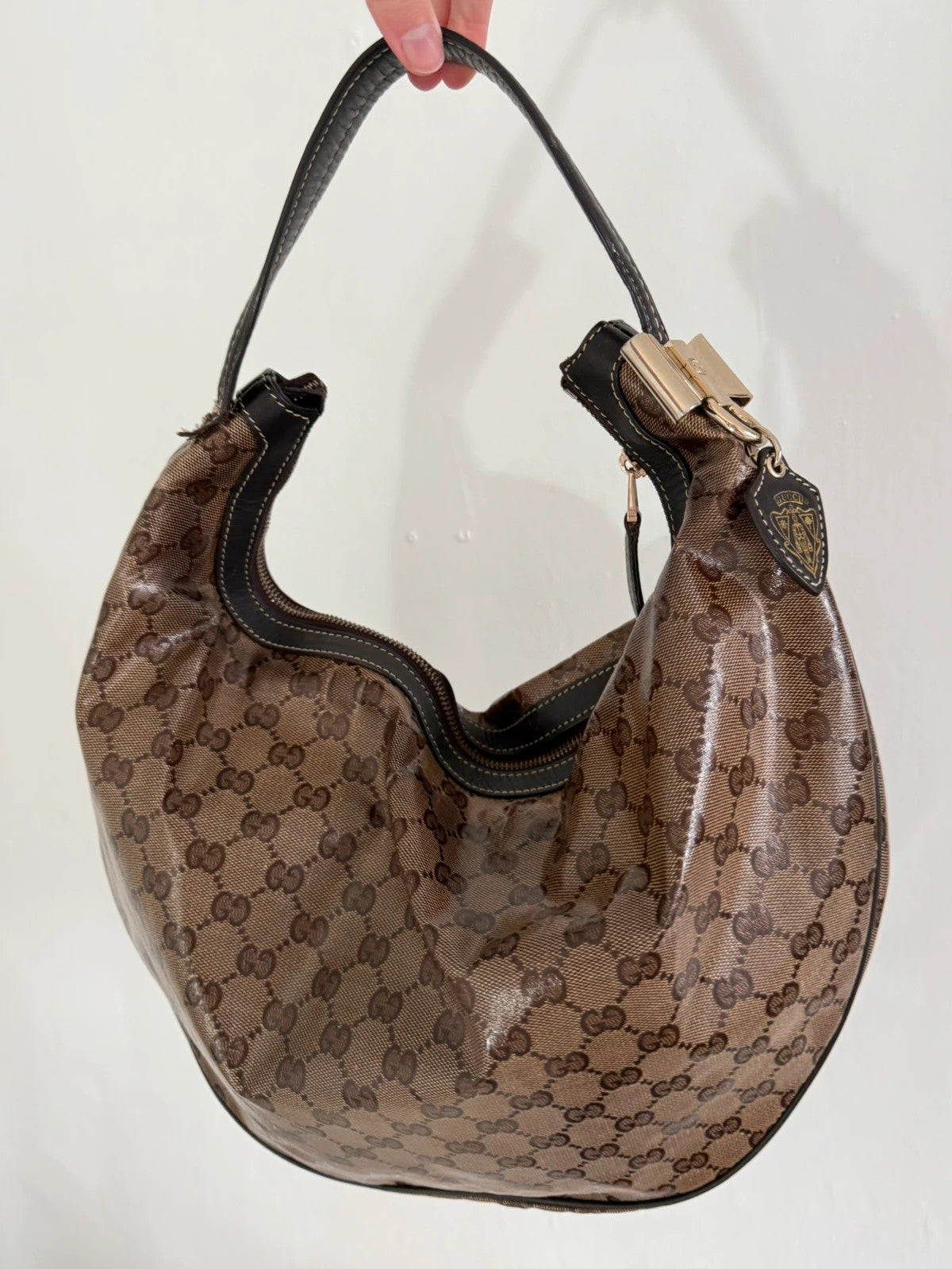 Gucci Monogram PVC Hobo Bag