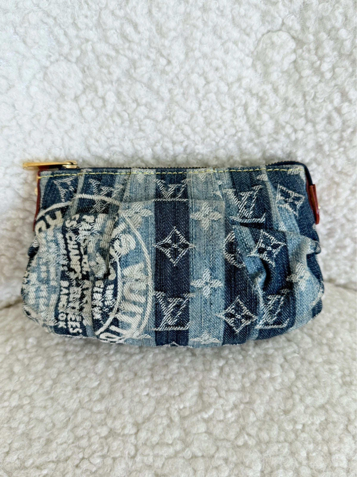 Louis Vuitton Truth Rainy Monogram Denim Pouch