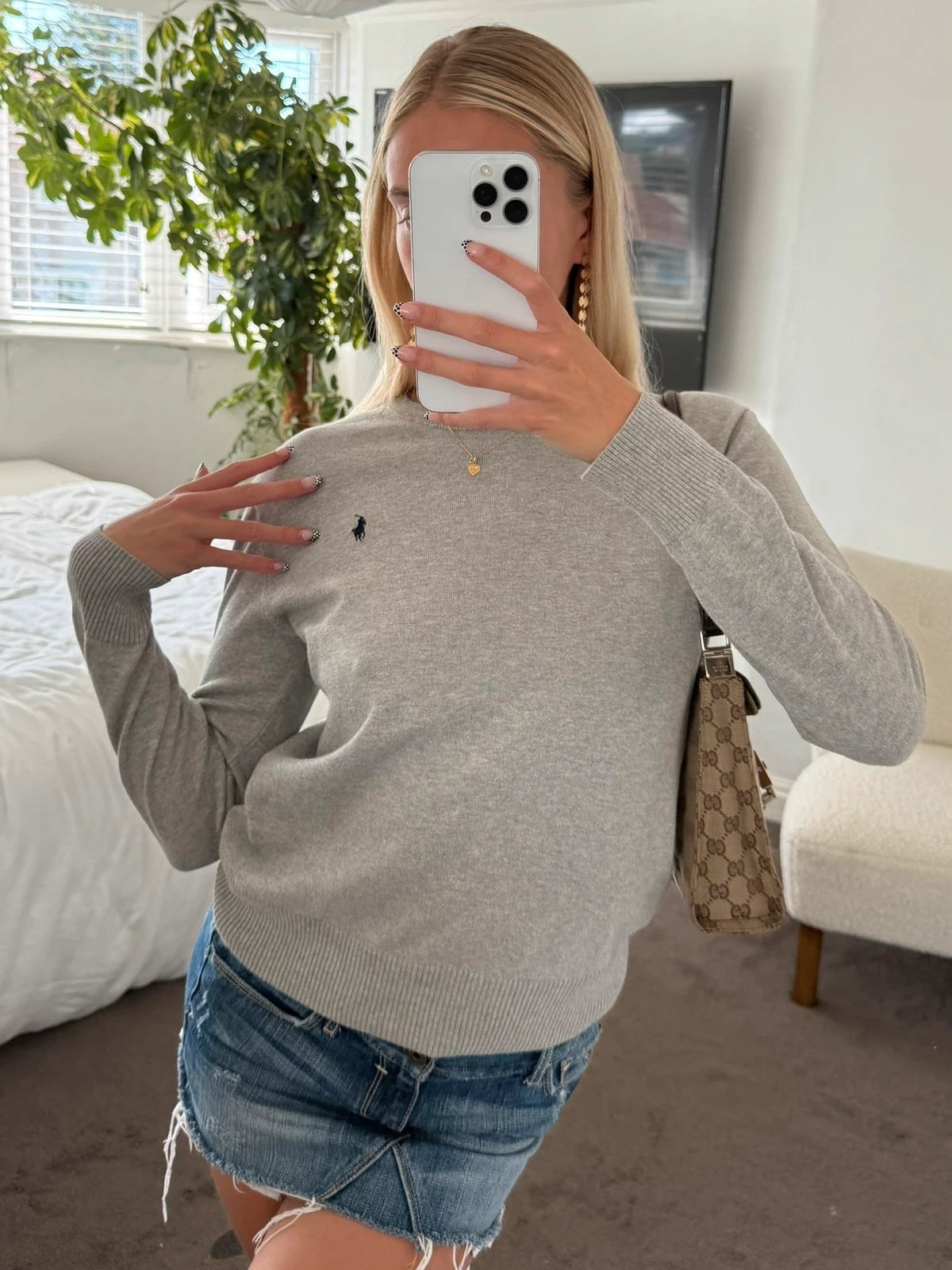 Grey Knit Sweater (Ralph Lauren)