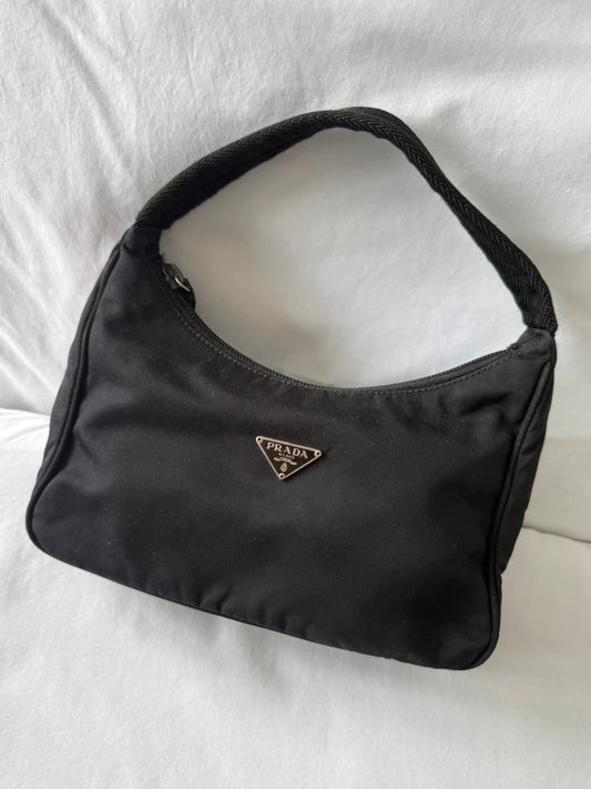 Prada Tessuto Handbag – Black