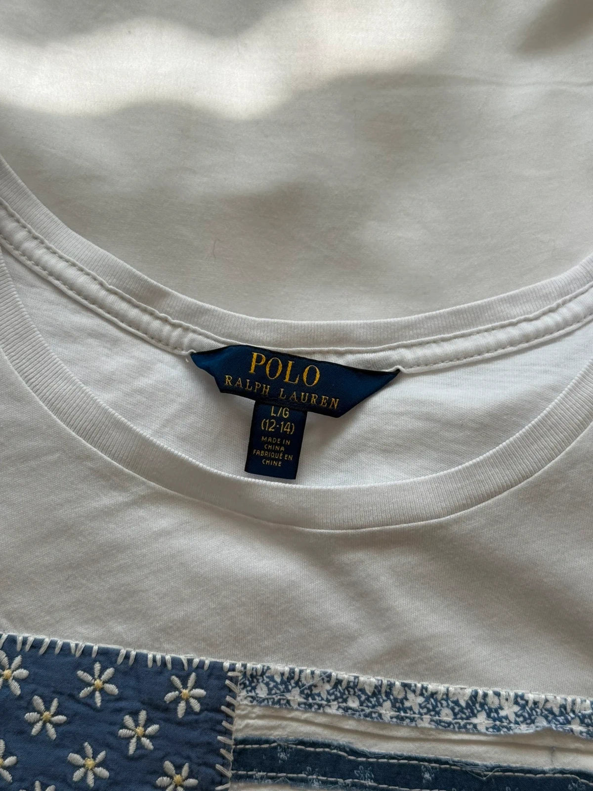 Ralph Lauren American flag baby tee