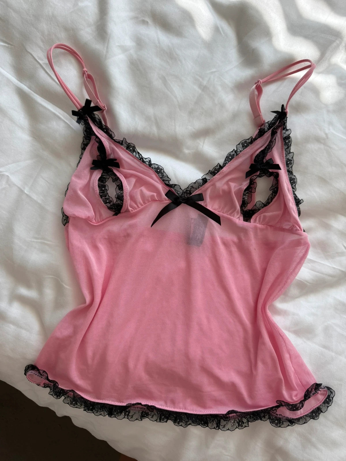 Vintage Victoria’s Secret pink lace cami