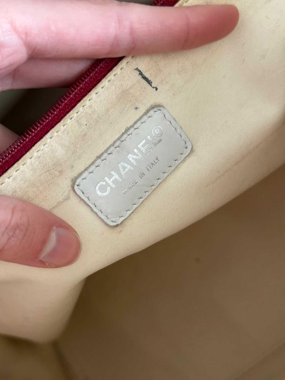 Vintage Chanel beach bag