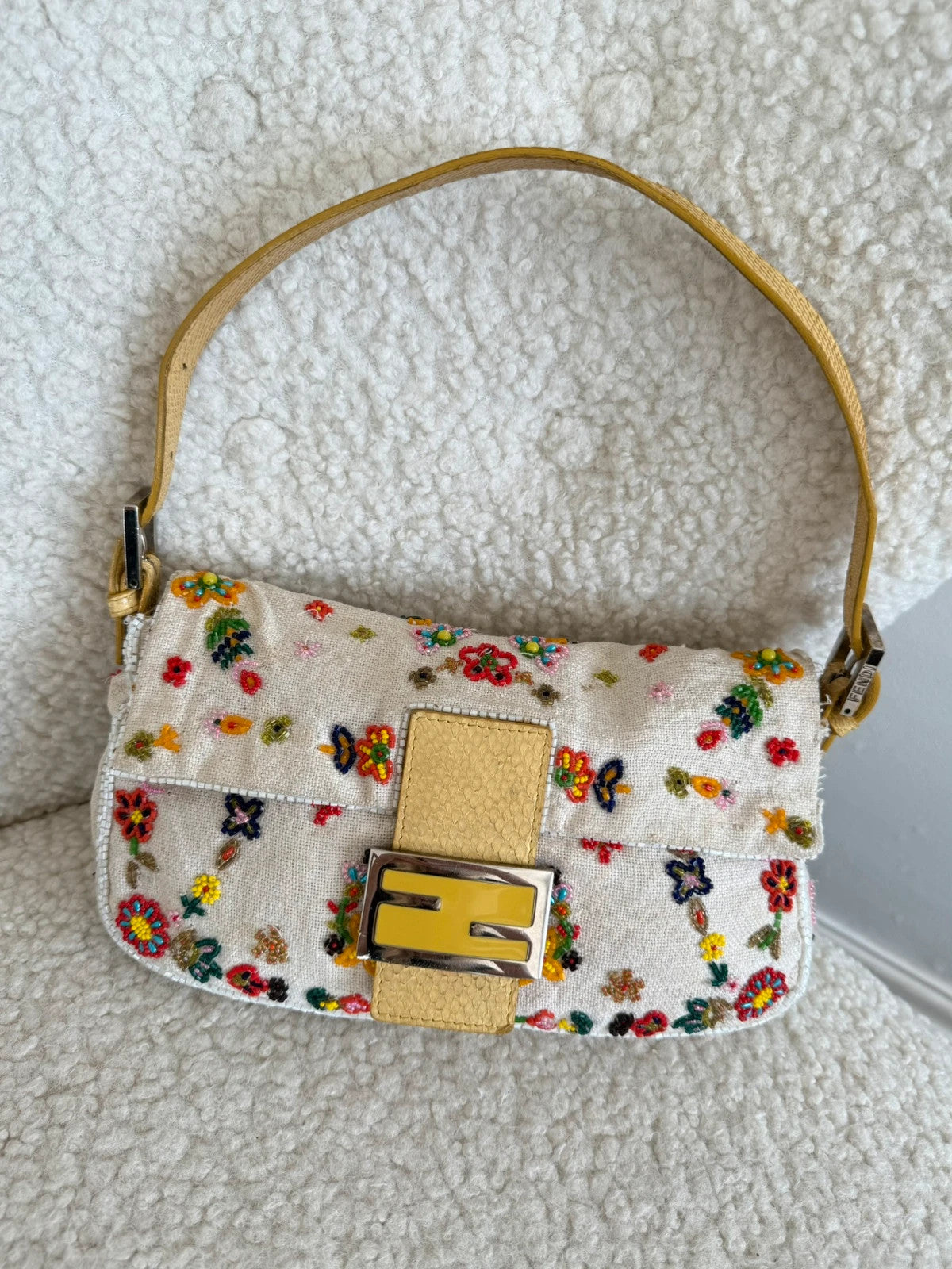 Beaded fendi baguette