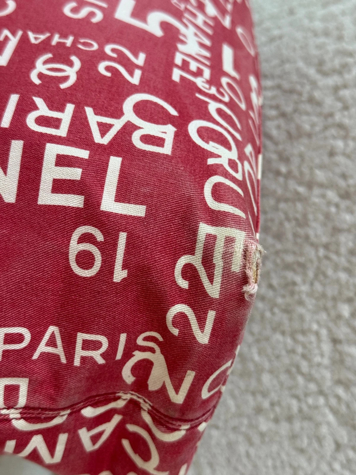 Vintage Chanel beach bag