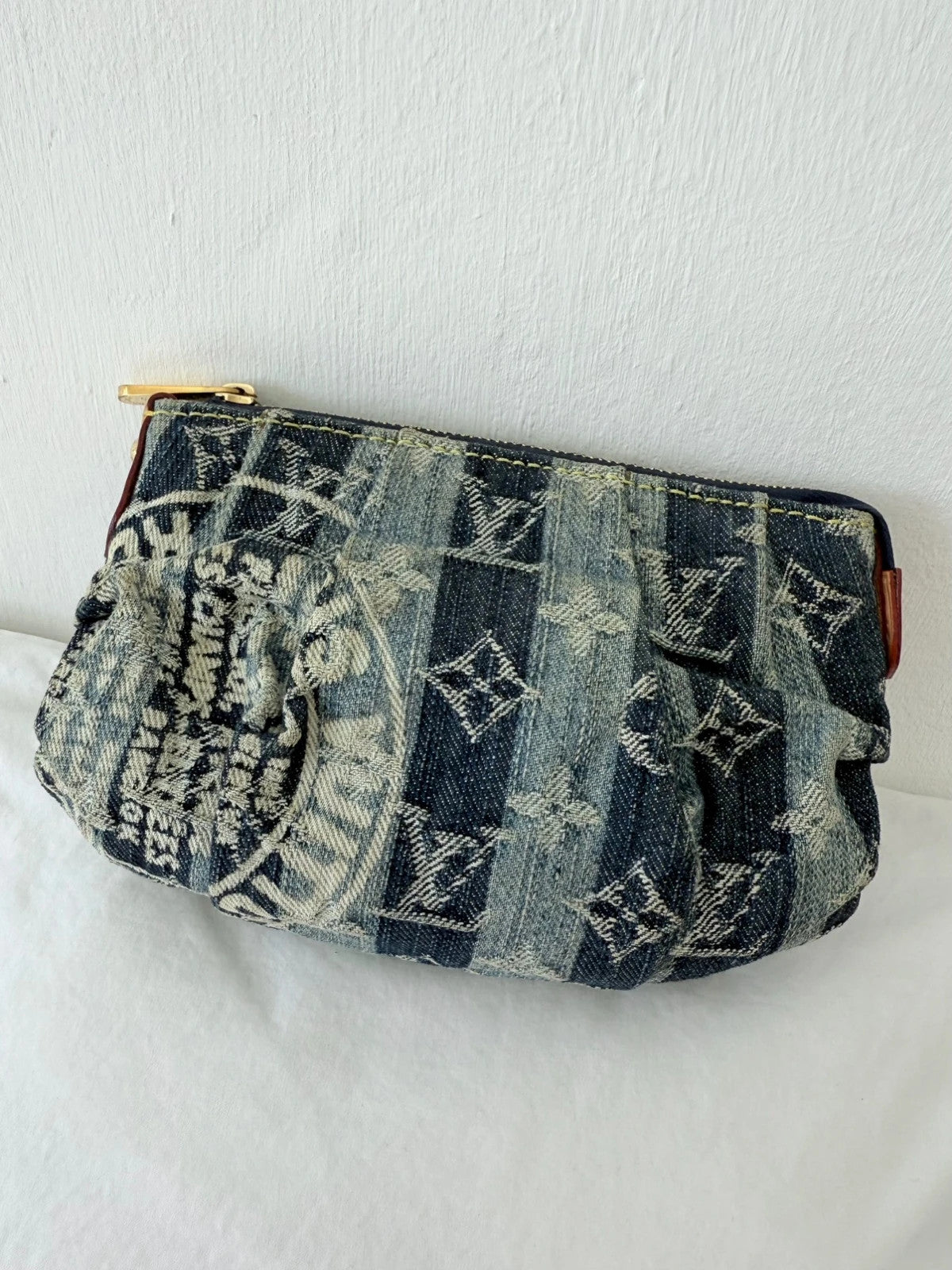 Louis Vuitton Truth Rainy Monogram Denim Pouch