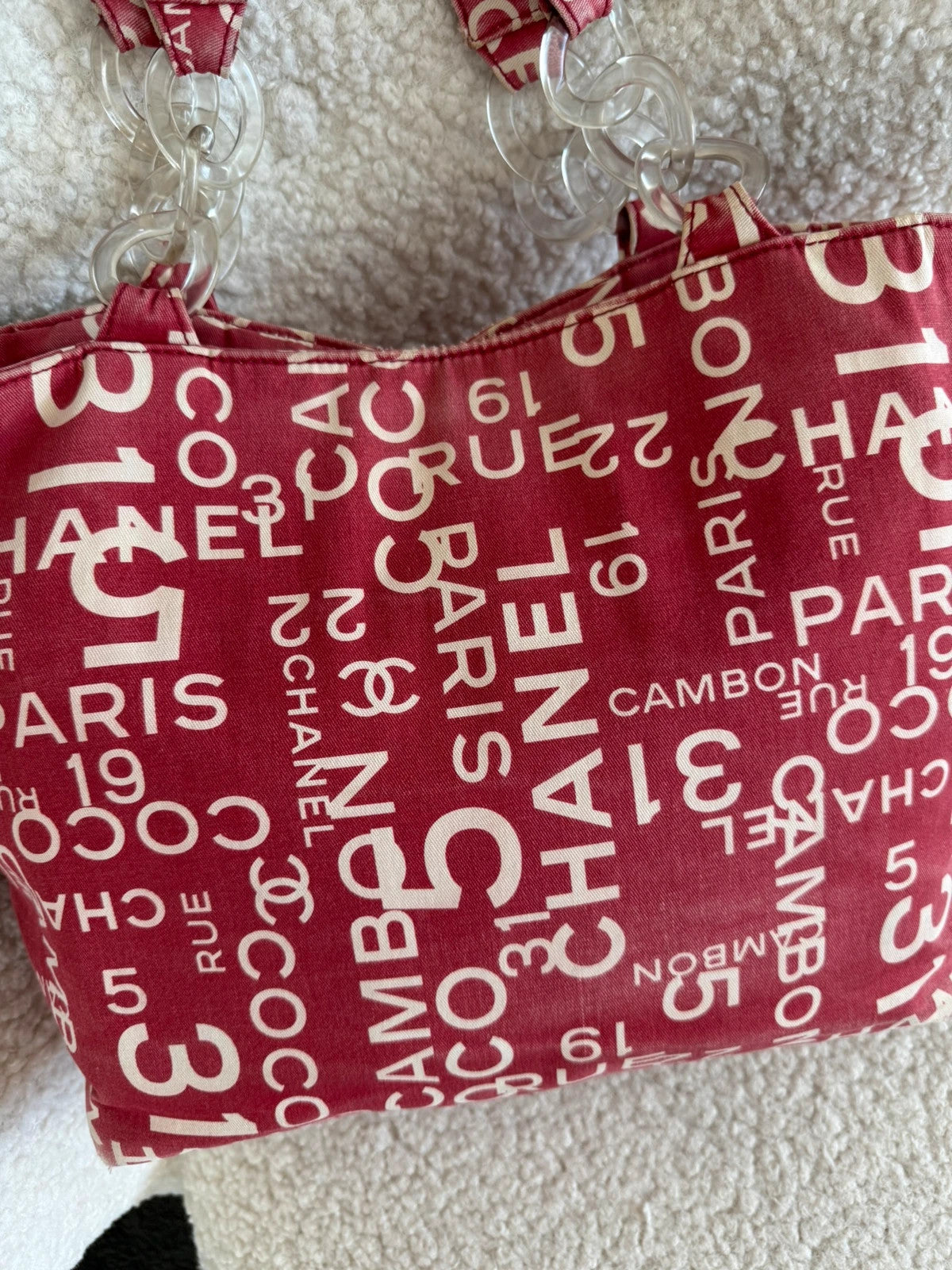 Vintage Chanel beach bag