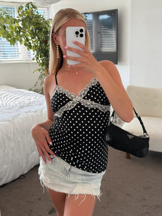 Polka dot cami
